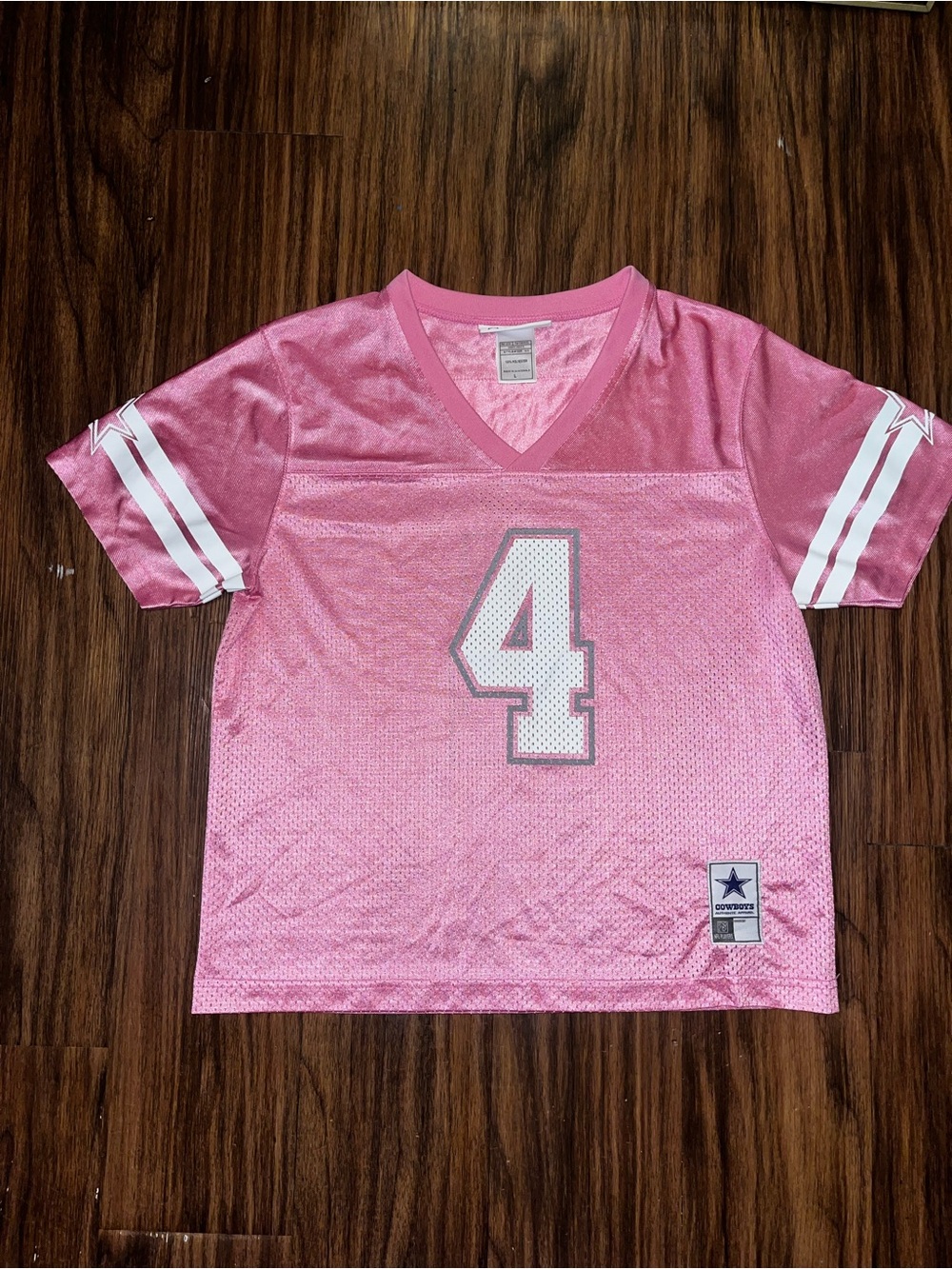 Pink and White Authentic Cowboys Apparel L